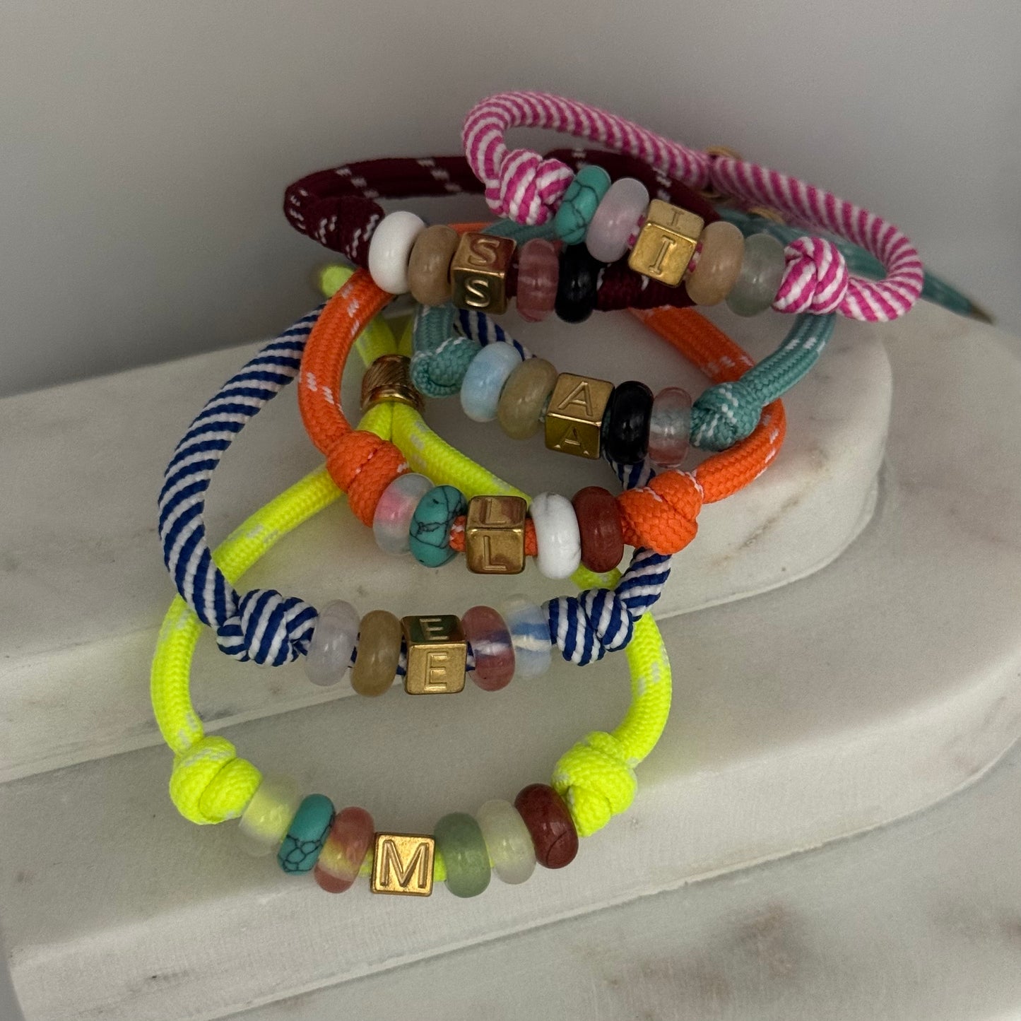 Initial paracord bracelet