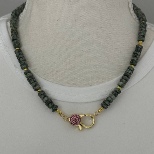 Qinghai green Jade necklace