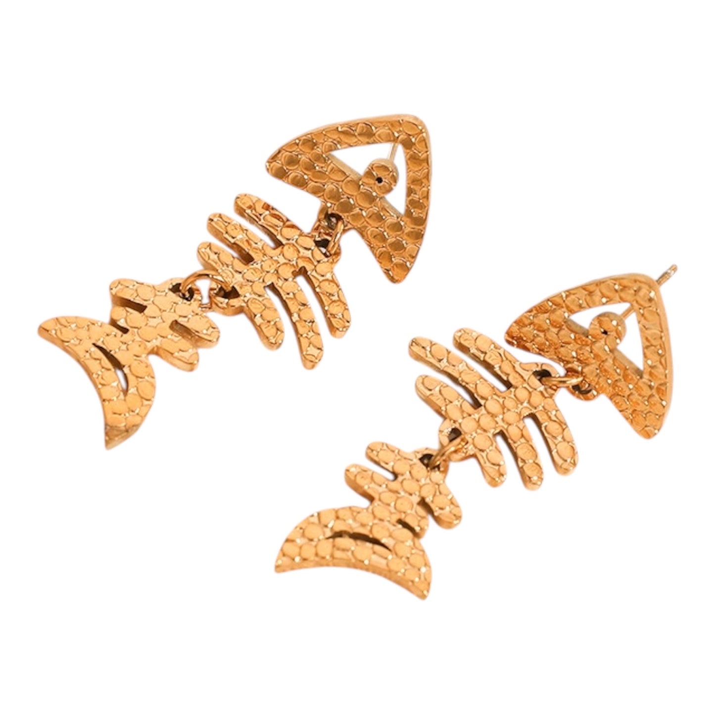 Bones fish earring