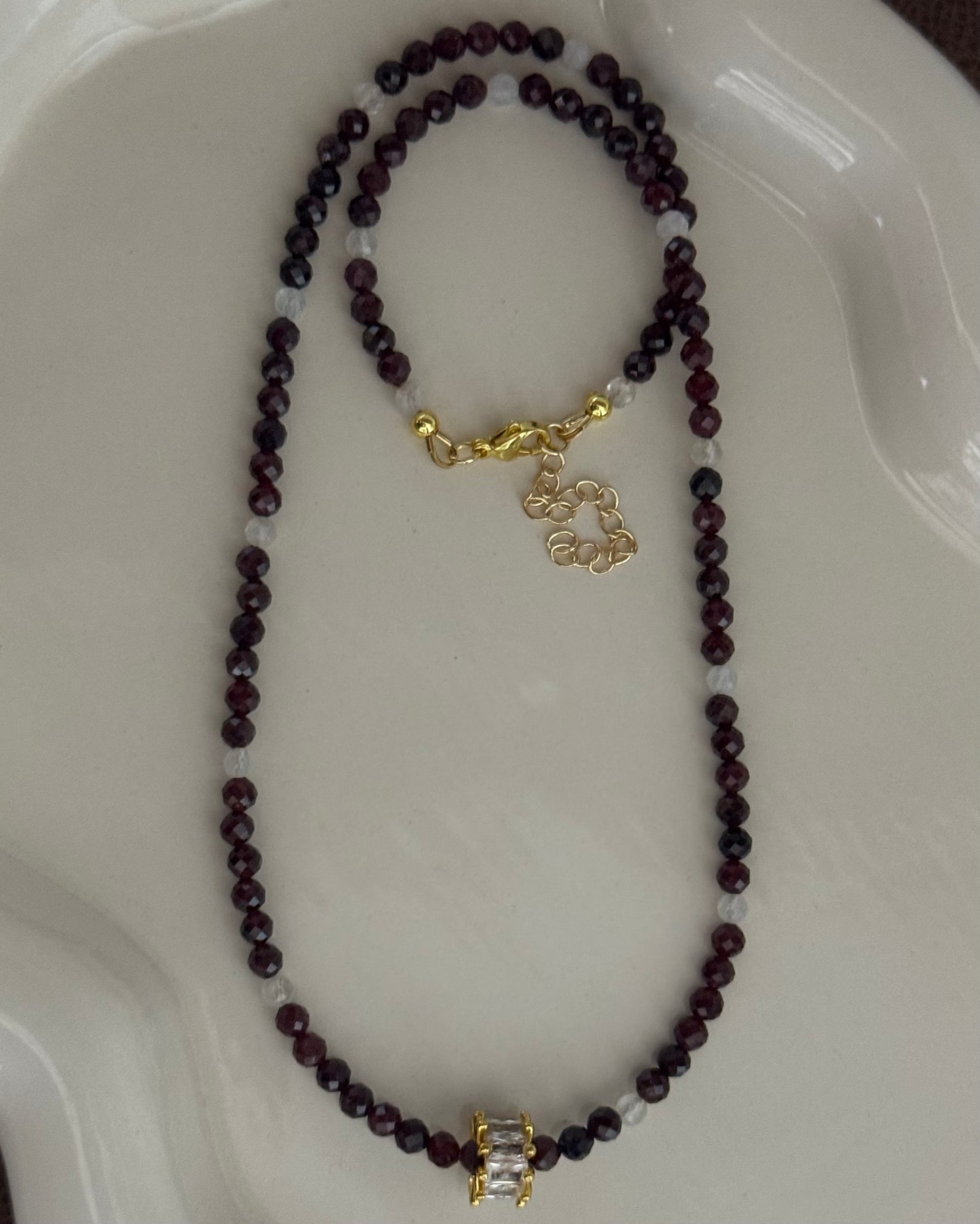 Garnet necklace