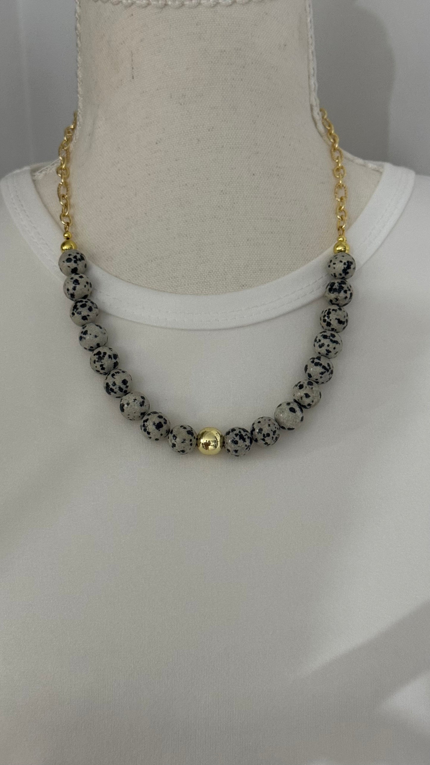 Dalmatian Jasper necklace