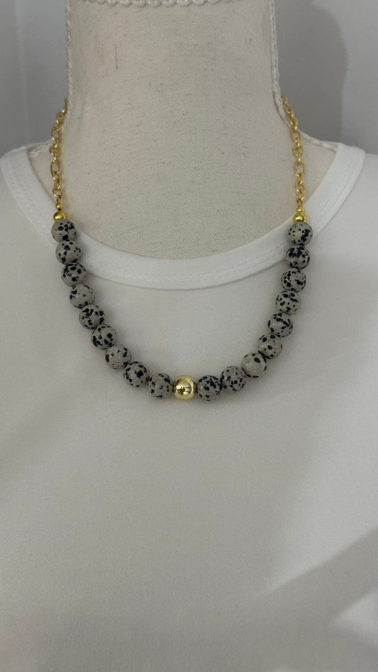 Dalmatian Jasper necklace