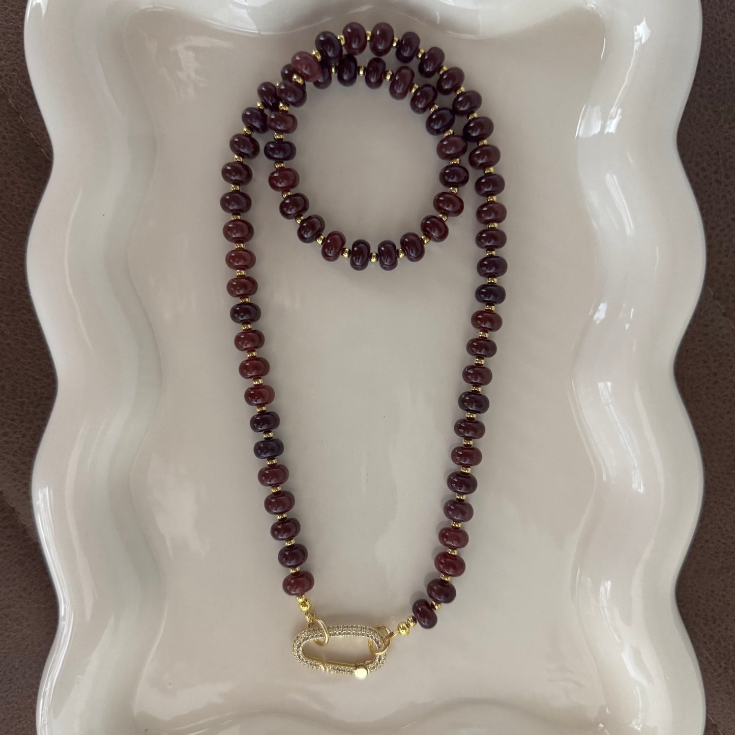 Garnet 2 necklace