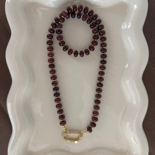 Garnet 2 necklace